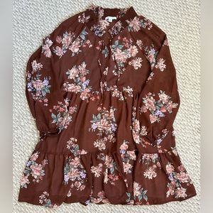 American Eagle tiered long sleeved babydoll dress (M)